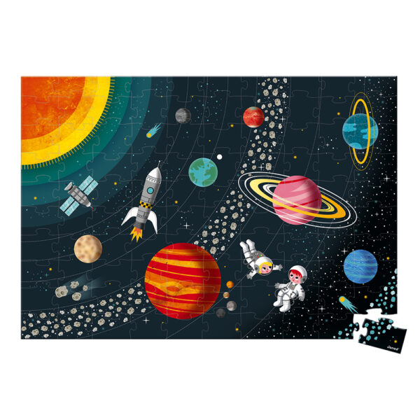 JANOD - Vzdelávacie puzzle Vesmír a slnečná sústava 100 ks