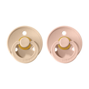 BIBS Colour cumlíky z prírodného kaučuku 2ks Vanilla/Blush – BIBS Colour pre deti z e-shopu Naša Bublinka Martin | ...