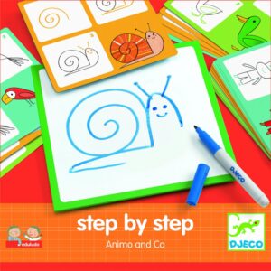 DJECO Zvieratká: Kreslenie krok za krokom (edícia Eduludo)