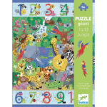 DJECO Obrovské puzzle – Od 1 do 10 v džungli – Hračky od 3 do 6 rokov pre deti z e-shopu Naša Bublinka Martin | de...