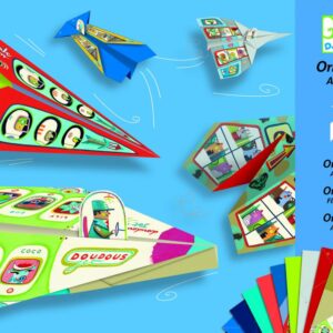 DJECO Tvorivá sada Origami lietadlá (pre chlapcov)