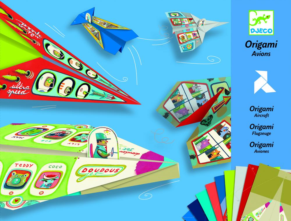 DJ08760B DJECO Tvorivá sada Origami lietadlá (pre chlapcov) – Hračky od 6 do 10 rokov pre deti z e-shopu Naša Bublinka Martin...