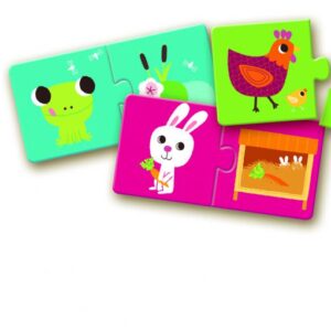 DJECO - Puzzle duo Kde žijú zvieratká – Hračky od 0 do 3 rokov pre deti z e-shopu Naša Bublinka Martin | detský ob...