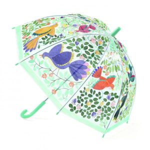 Kvety a vtáčiky: detský dáždnik