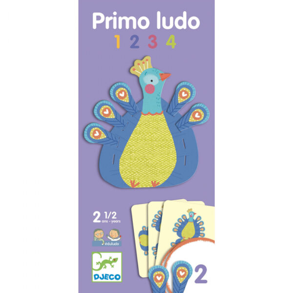 DJECO Primo Ludo Čísla: počítanie do 3; 2 varianty hry (edukačné hry Eduludo)