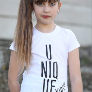 Tričko s krátkym rukávom UNIQUE kids Biele