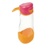 B.BOX FĽAŠA SPORT NA PITIE 600 ML - RUŽOVÁ/ORANŽOVÁ – Fľaše s náustkom pre deti z e-shopu Naša Bublinka Martin...
