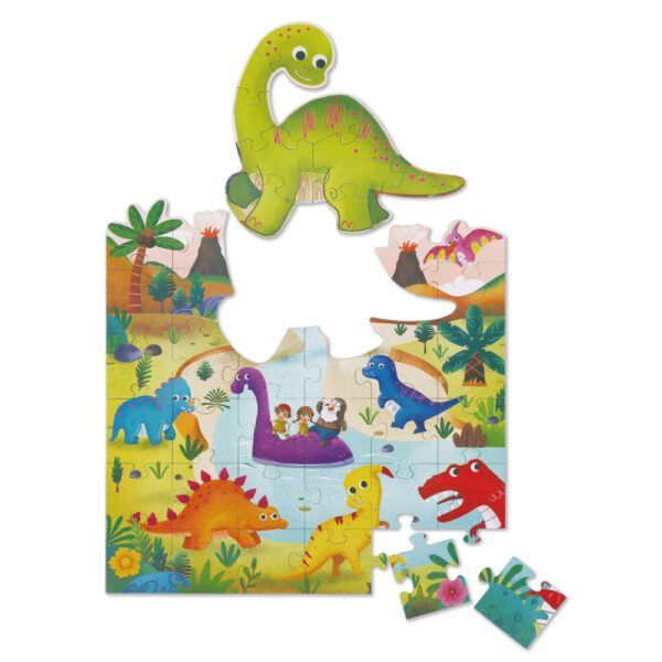 Tvarované puzzle Dinosaurus