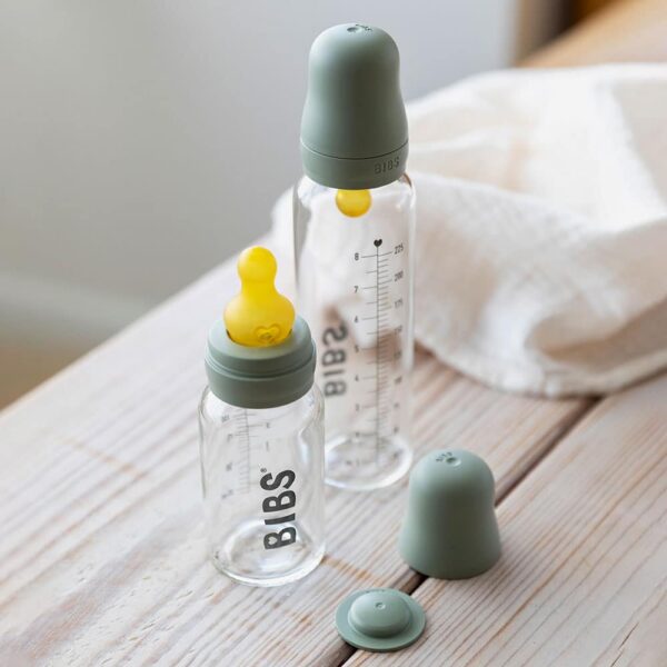 BIBS Baby Bottle sklenená fľaša 225ml sage