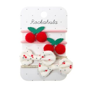 Gumičky Rockahula Kids: čerešne sweet cherry pompoms