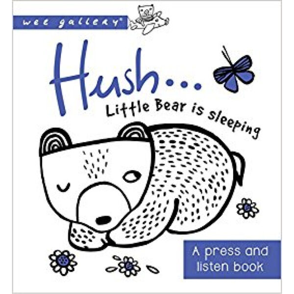 Ticho! Malý medveď spí kniha tlače a počúvania - Wee Gallery
