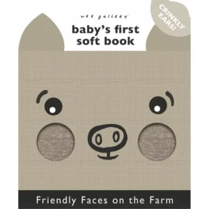 Priateľské tváre Farm Babys Prvá mäkká kniha - Wee Gallery