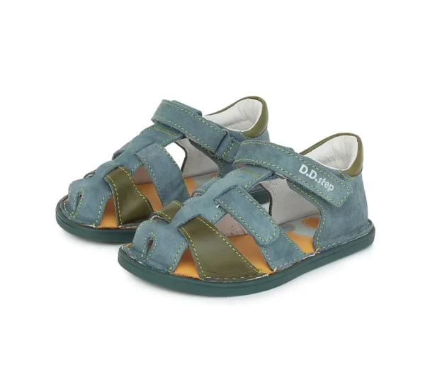 D.D.STEP sandále chlapčenské modré Barefoot veľ. 20-25