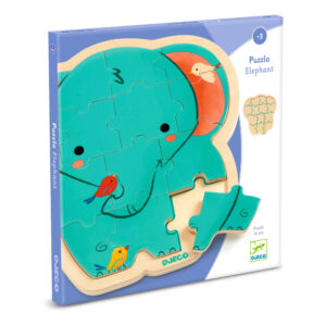 Slon: drevené puzzle (14 dielikov)