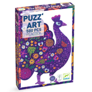 Umelecké puzzle: Páv (500 dielikov)