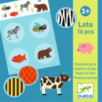 Loto: Pierka a srsť, 16 dielov – Hračky od 0 do 3 rokov pre deti z e-shopu Naša Bublinka Martin | detský obchod s ob...