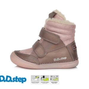 D.D.Step Dievčenské zimné topánky Bronze