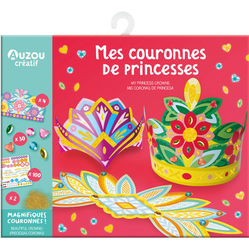 ma-pochette-d-artiste-mes-couronnes-de-princesses Auzou Sada na výrobu koruniek – Hračky od 6 do 10 rokov pre deti z e-shopu Naša Bublinka Martin | detský obchod s ob...