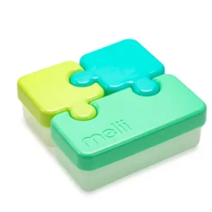 Melii Desiatový box Puzzle Zelený