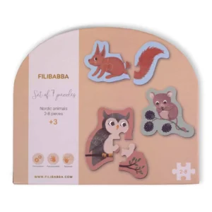 Filibabba - Sada 7 puzzle Severské zvieratká