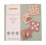 Filibabba Puzzle s číslami Severské zvieratká – Hračky od 3 do 6 rokov pre deti z e-shopu Naša Bublinka Martin | d...