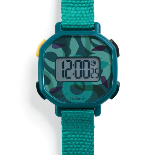 Djeco Zelené hady náramkové digitálne hodinky Ticlock