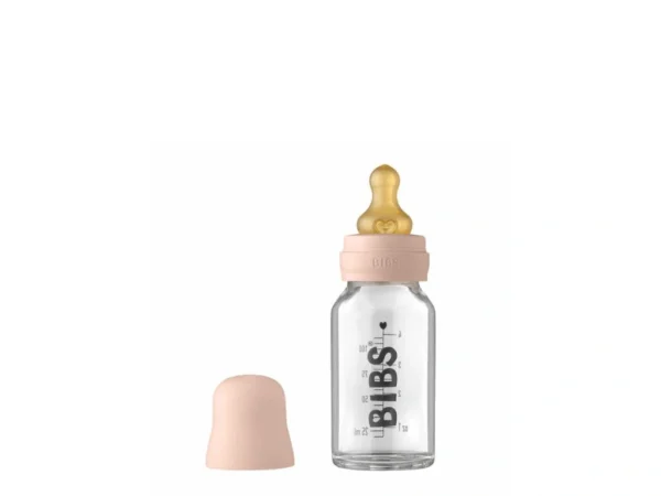 BIBS Baby Bottle sklenená fľaša 110ml Blush