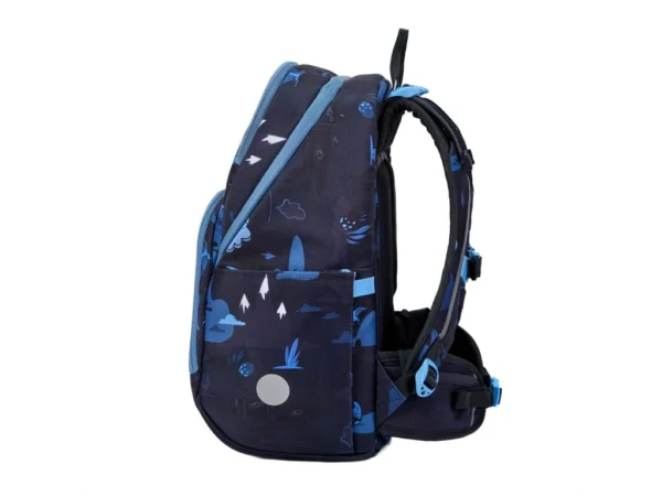 Frii of Norway Ergonomická školská taška Easy 22L Dinosaur Blue