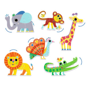 Djeco Puzzle Duo pohyblivé Zvieratká – Hračky od 0 do 3 rokov pre deti z e-shopu Naša Bublinka Martin | detský obch...