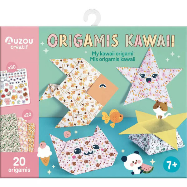 Auzou Roztomilé kawai origami skladačky pre deti