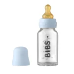 BIBS Baby Bottle sklenená fľaša 110ml Baby Blue