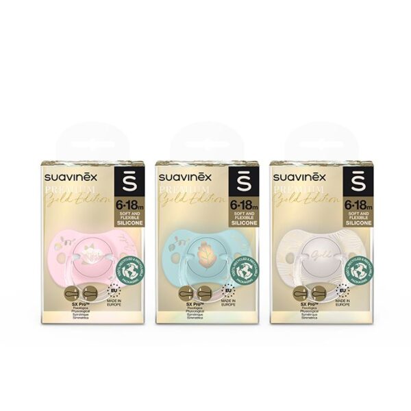 Suavinex Cumlík Gold fyziologický 6-18m