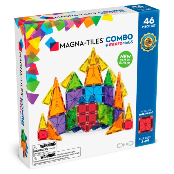 Magna Tiles Magnetická stavebnica Combo 46 dielov