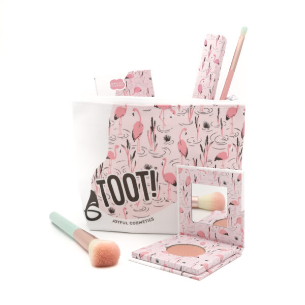 TOOT Blushing Flamingo Blush Bag Set