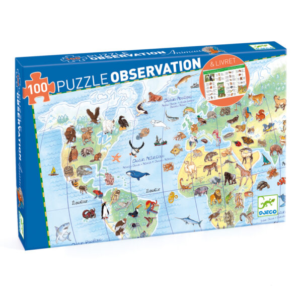 Djeco Objavovacie puzzle Zvieratá sveta