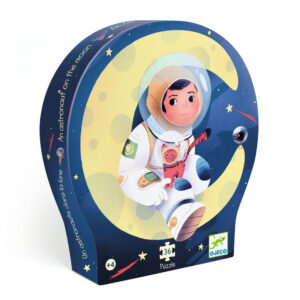 Djeco Siluetové puzzle Astronaut na Mesiaci – Hračky od 3 do 6 rokov pre deti z e-shopu Naša Bublinka Martin | detský obchod s oblečením, obuvou, hračkami a doplnkami