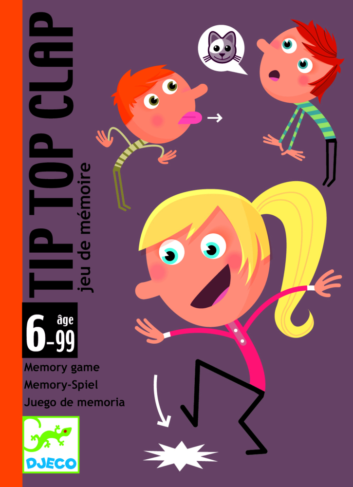 DJ05120B-300 Djeco Tip top clap kartová pamäťová hra