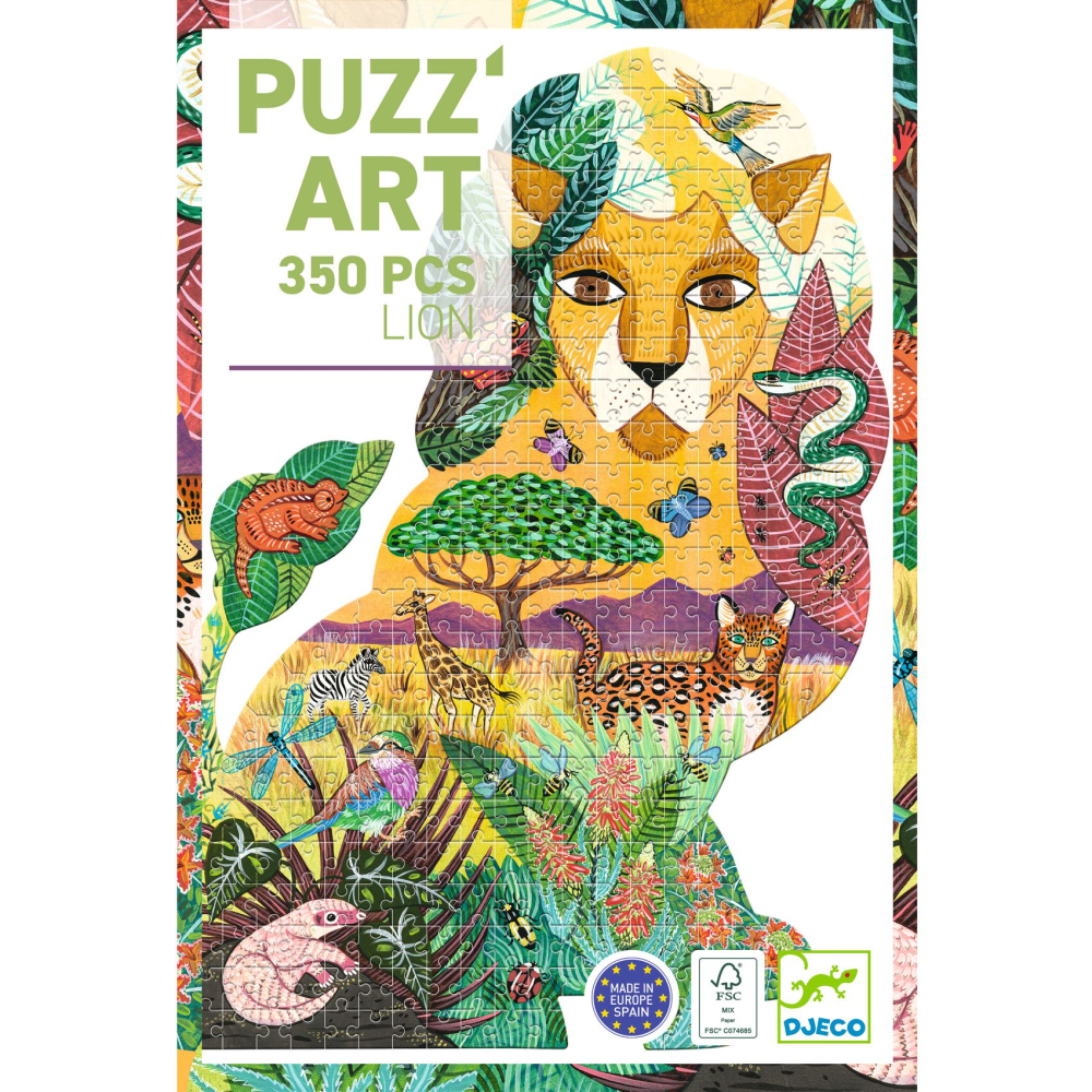 DJ07660-B-RVB Djeco Umelecké puzzle Lev – Hračky od 6 do 10 rokov pre deti z e-shopu Naša Bublinka Martin | detský obchod s obleč...