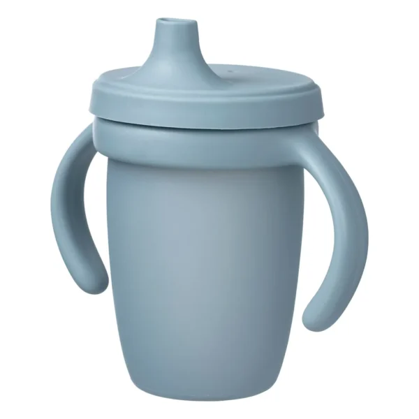 B.Box Silikónový hrnček s náustkom Modrý 240ml
