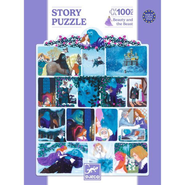 Djeco Príbehové Puzzle Kráska a zviera 100 ks