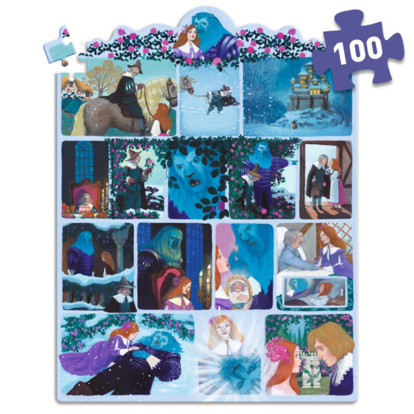 Djeco Príbehové Puzzle Kráska a zviera 100 ks