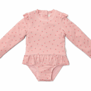 Little Dutch Plavky dlhý rukáv Sunny Flowers Blush veľ. 86/92
