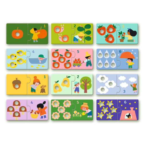 Djeco Puzzle duo Prvé čísla a počítanie