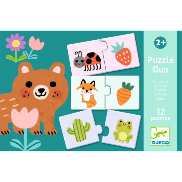 Djeco Puzzle duo Farby