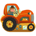 Djeco Siluetové puzzle Traktor – Hračky od 3 do 6 rokov pre deti z e-shopu Naša Bublinka Martin | detský obchod s ob...