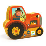 Djeco Siluetové puzzle Traktor – Hračky od 3 do 6 rokov pre deti z e-shopu Naša Bublinka Martin | detský obchod s ob...