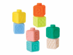 Infantino Kocky Squeeze&Stack 8 ks – Hračky od 0 do 3 rokov pre deti z e-shopu Naša Bublinka Martin | detský obchod s...