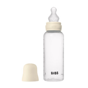 BIBS Antikoliková fľaša so silikónovým cumlíkom 270ml Ivory