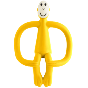 Matchstick Monkey Hryzadlo a zubná kefka Žltá