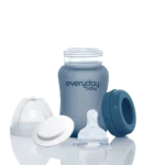 Everyday Baby Sklenená fľaša s termo senzorom 150ml, Blueberry
